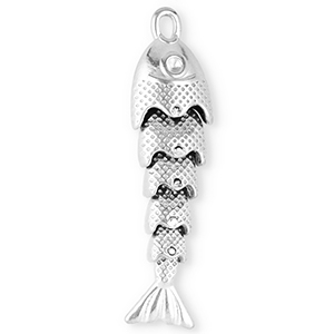 Stainless steel charms fish Silver