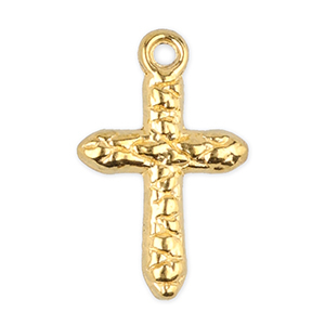 Stainless steel charms cross Gold