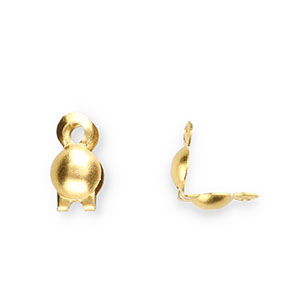 Stainless steel findings calottes 2mm Gold