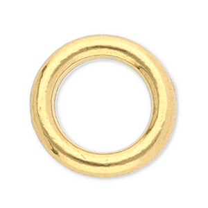 Stainless steel findings closed ring 8mm Gold