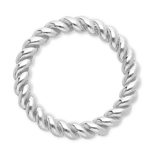 Stainless steel findings closed ring 12mm Silver