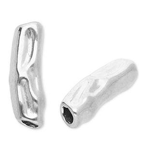 Stainless steel beads tube Silver