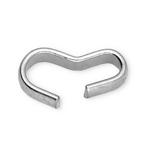 Stainless steel findings connector Silver