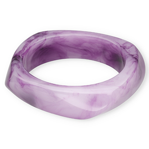 Bracelets bangle resin Purple