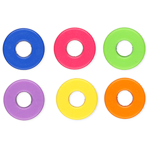 Acrylic letter beads letter O Multicolour