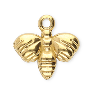 Stainless steel charms bee Gold