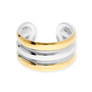 Stainless steel rings Silver-Gold