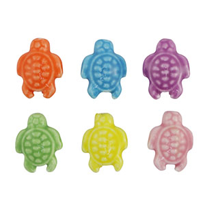 Beads Ceramic turtle Multicolour