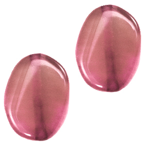 Semi-precious stones oval Magenta Opal