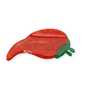 Hair accessories hair claw chili pepper Pearl Shine Red-Pearl Shine Green-Gold
