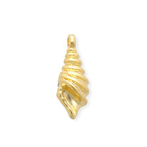 DQ&reg; European metal charms shell Goud (Nikkelvrij)