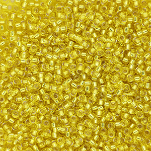 Miyuki seed beads 15/0 Silver Lined Yellow 15-0006