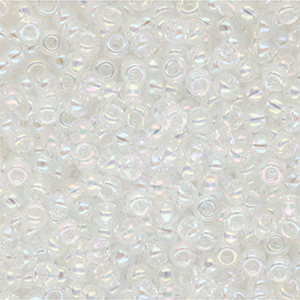 Miyuki seed beads 8/0 Transparent Ab Crystal 8-250