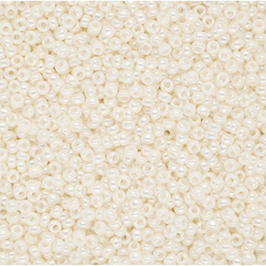 Miyuki seed beads 15/0 Ceylon Ivory Pearl White 15-591