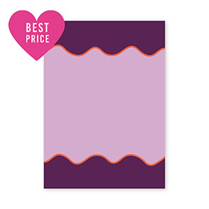 BY31&reg; Jewellery cards waves Purple-Orange-Black