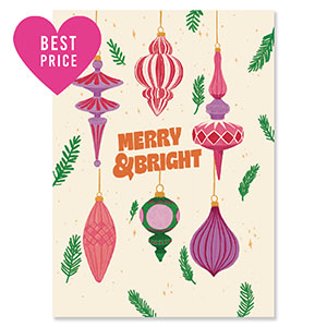BY31&reg; Jewellery cards "Merry & Bright" Off White-Pink-Purple-Dark Green