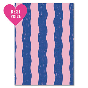 BY31&reg; Jewellery cards waves Blue-Light Pink