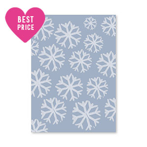 Jewellery cards snow Blue-Light Blue