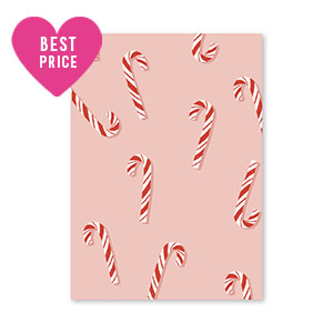 Jewellery cards candy canes Pink-Red-White