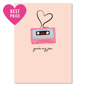 Jewellery cards "you're my jam" Light Peach Pink