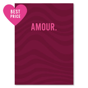 Jewellery cards "amour" Red