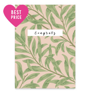 Jewellery cards "Congrats" Vintage Pink