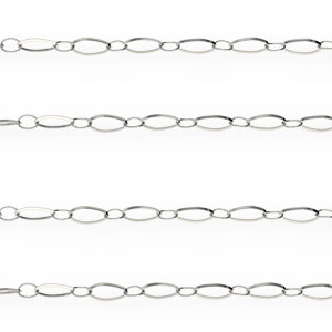 Stainless Steel findings belcher chain Silver
