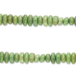 Beads Ceramic pebble-shaped Forest Green