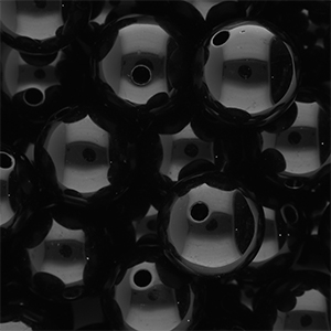 16 mm DQ acrylic beads shiny Black