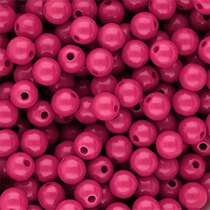 10 mm DQ acrylic beads shiny Rose Violet 17-2624 TCX