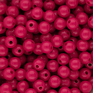 8 mm DQ acrylic beads shiny Fuchsia 17-2031 TCX