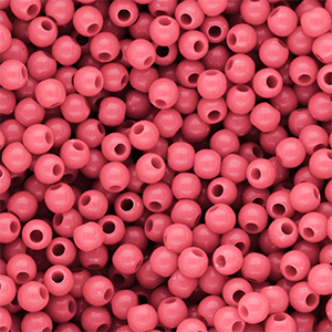 6 mm DQ acrylic beads shiny Pink Lemonade 16-1735 TCX