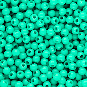 4 mm DQ acrylic beads shiny Cabbage Green 13-5714 TCX