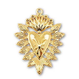 Metal charms heart Gold