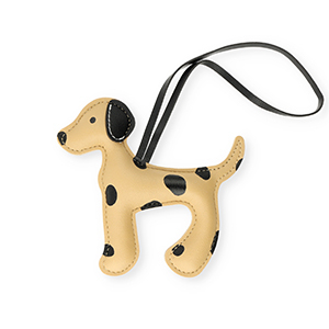 Statement charms dog Beige Brown-Black
