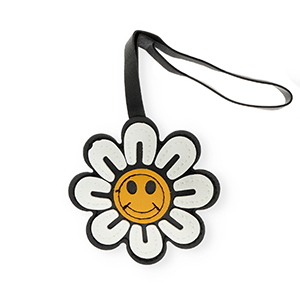 Statement charms flower Black-White-Burnt Orange