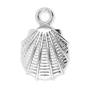 Metal charms shell Silver