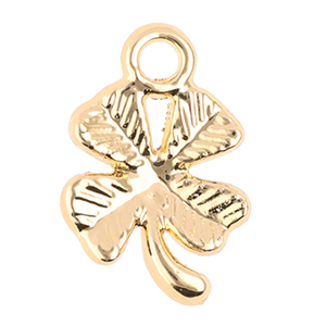 Metal charms clover Gold