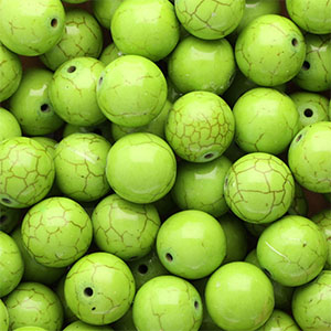 Beads Ceramic 16mm Green