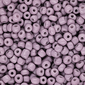 Glass seed beads 6/0 (4mm) Dusty Mauve Purple
