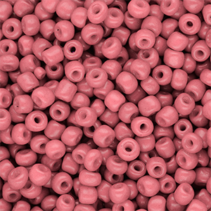 Glass seed beads 6/0 (4mm) Salmon Pink