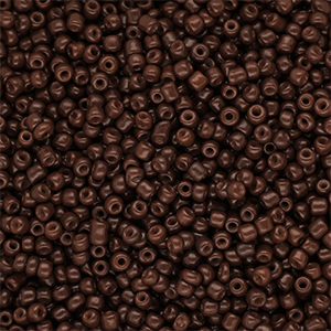 Glass seed beads 12/0 (2mm) Dark Brown