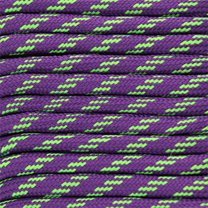 Trendy paracord 6.5mm Purple-Neon Green