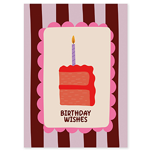 BY31&reg; Jewellery cards "Birthday wishes" Brown-Purple-Pink-Cr&eacute;me-Red