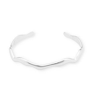 Stainless steel bracelets bangle Silver