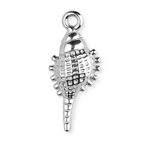 Stainless steel charms shell Silver