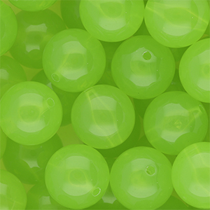 18 mm DQ&reg; acrylic beads shiny Light Green