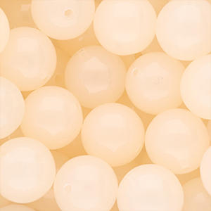 16 mm DQ&reg; acrylic beads shiny Light Peach