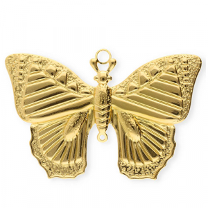 Stainless steel charms butterfly Gold