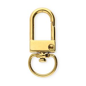 Stainless steel findings key chain 32mm Gold